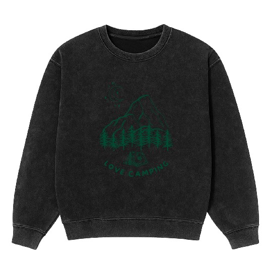 Love Camping Mineral Wash Sweatshirts