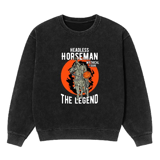Headless Horseman Halloween Mineral Wash Sweatshirts, Halloween Party