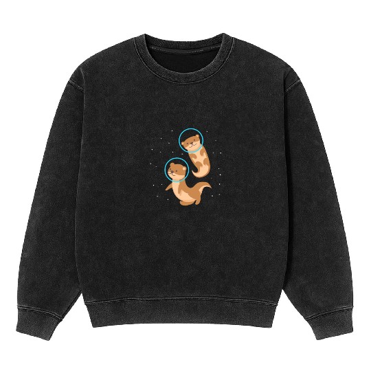 Otter Space Stars Mineral Wash Sweatshirts
