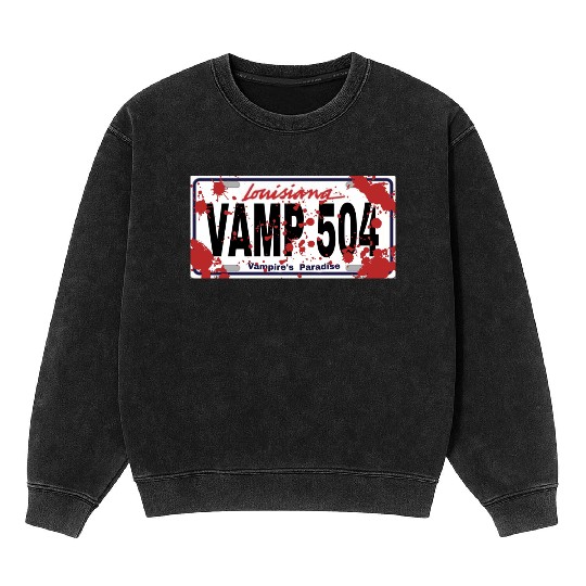 Vamp 504 Louisiana Vampire's Paradise Mineral Wash Sweatshirts