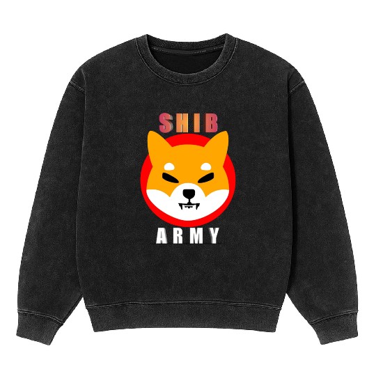 Shiba army Mineral Wash Sweatshirts