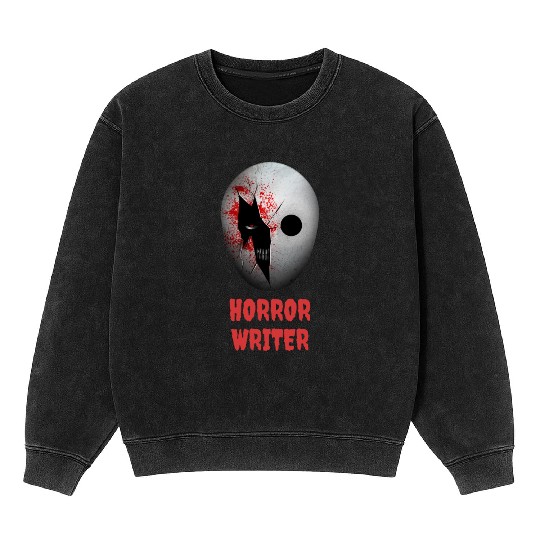 Horror Writer Halloween Costume Mineral Wash Sweatshirts