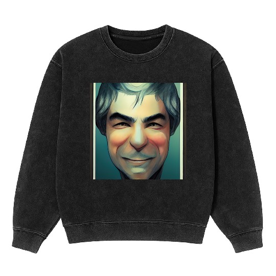 Larry Page 2 Comics Mineral Wash Sweatshirts