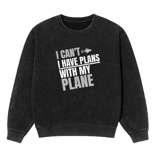 Airline Pilot Aviation Pun For a Corporate Pilot Mineral Wash Sweatshirts