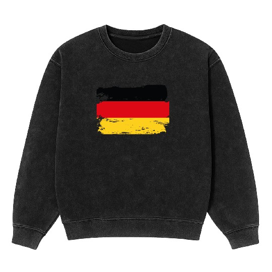 Official Germany Flag German Country Pride Vintage Mineral Wash Sweatshirts