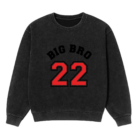 Big Bro 2022 Big Brother Baby Pregnancy Birth Boy Mineral Wash Sweatshirts
