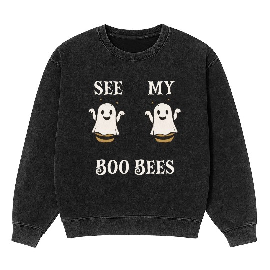 See My Boo Bees Mineral Wash Sweatshirts