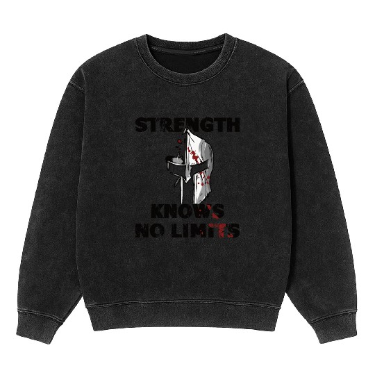 Strongman strength gym sport fitness bodybuilding Mineral Wash Sweatshirts