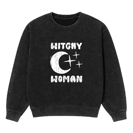 Witchy Woman - witchy Mineral Wash Sweatshirts
