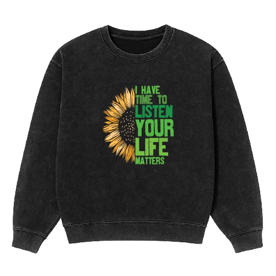You Matter Motivational Sayings Mineral Wash Sweatshirts