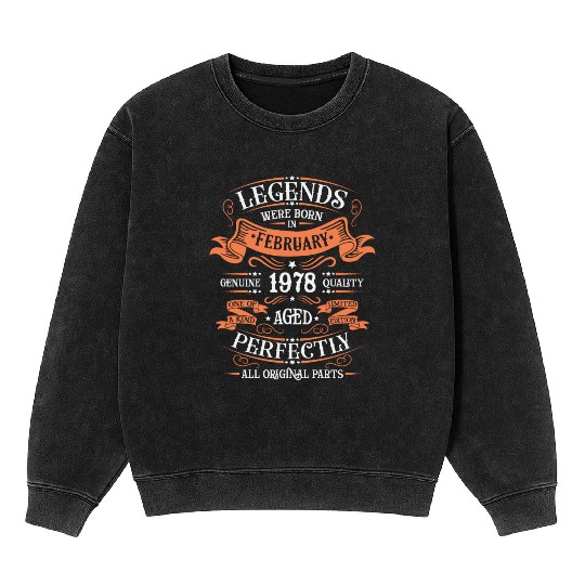 February 1978 | February 1978 anniversary 1978 Mineral Wash Sweatshirts