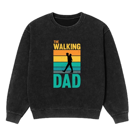 The Walking Dad Retro Mineral Wash Sweatshirts