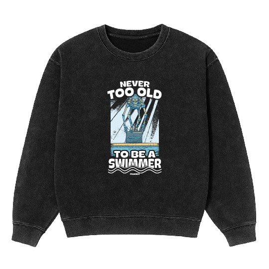 Swimming lifeguard swimming course outdoor pool gi Mineral Wash Sweatshirts