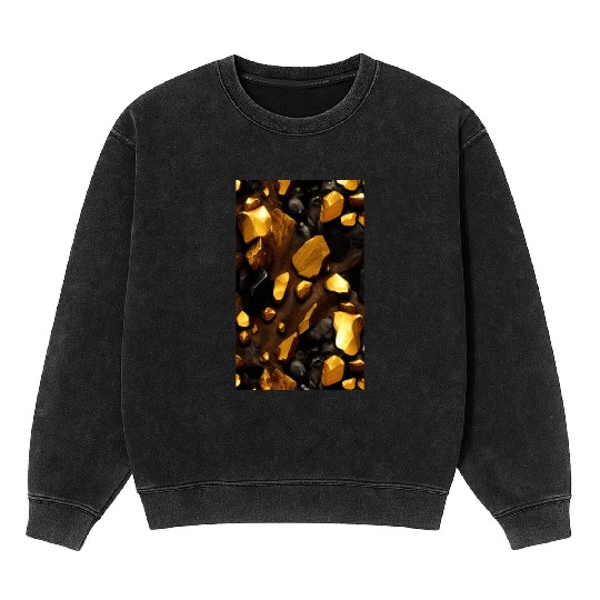 Gold nuggets Mineral Wash Sweatshirts