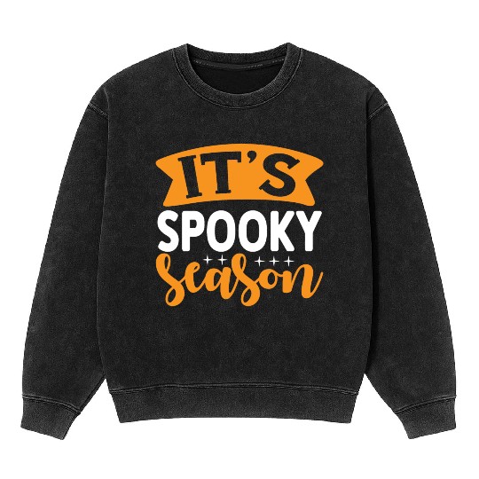 It's Spooky Season Mineral Wash Sweatshirts