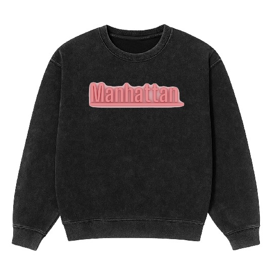 Manhattan NYC Mineral Wash Sweatshirts