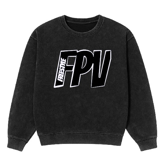 FPV Freestyle Drone Drones Mineral Wash Sweatshirts