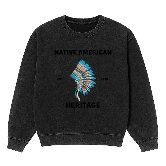 Native American Heritage Mineral Wash Sweatshirts