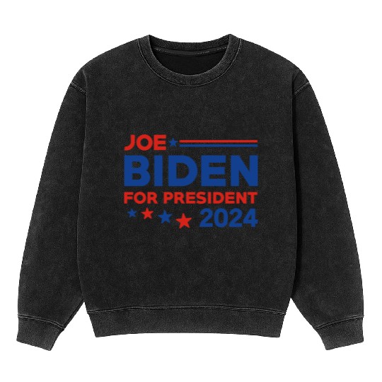 Joe Biden For President 2024 Mineral Wash Sweatshirts