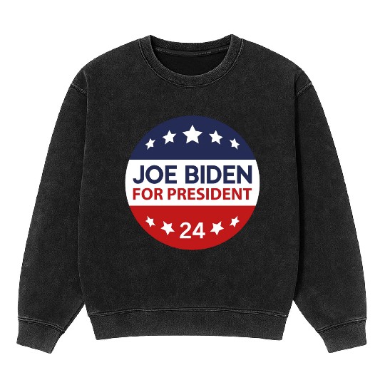 Joe Biden For President 24 Mineral Wash Sweatshirts