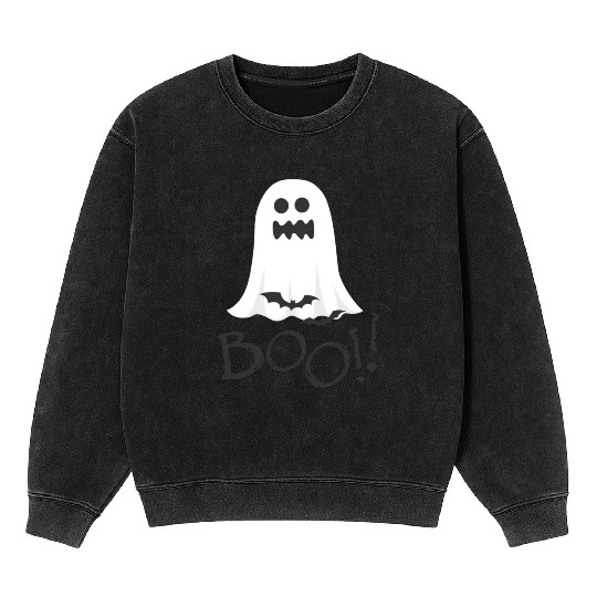 Basic Witch "BOO" for Halloween 2022 Design at the Mineral Wash Sweatshirts