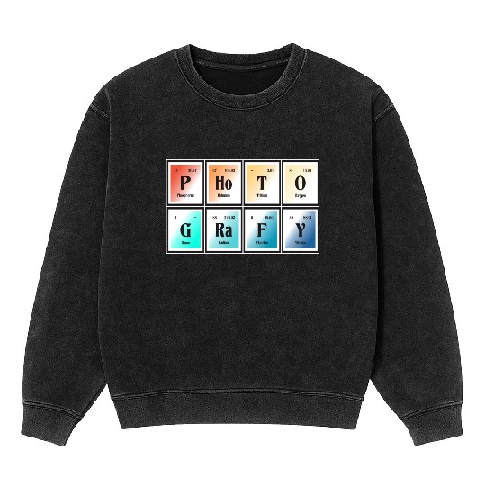 Photography | Periodic Table of Elements Mineral Wash Sweatshirts