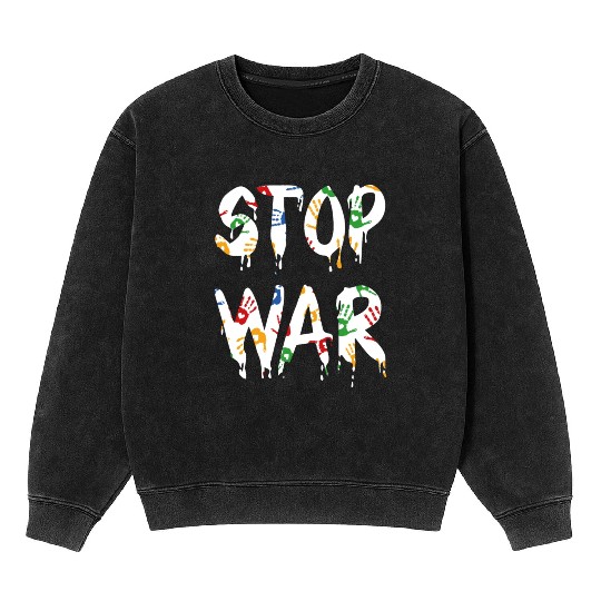 Stand with Ukraine Mineral Wash Sweatshirts, Ukraine Anti War Mineral Wash Sweatshirts