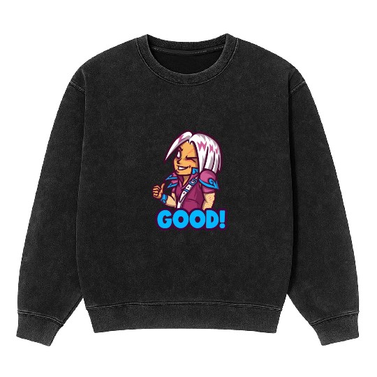 emote maker featuring lost ark inspired characters Mineral Wash Sweatshirts