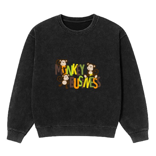 Monkey Business Mineral Wash Sweatshirts