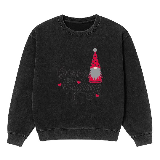 Christmas Funny Gnomes Mineral Wash Sweatshirts