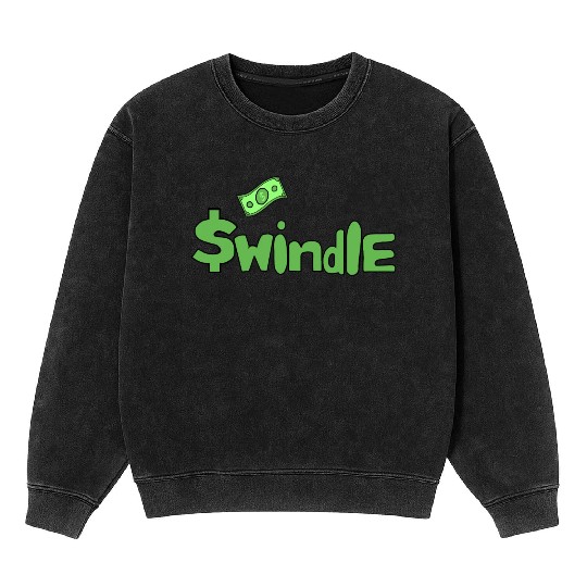 Swindle - Dark Green Color Merchandise Mineral Wash Sweatshirts