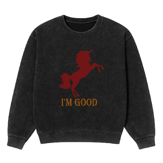 I'm fine Mineral Wash Sweatshirts