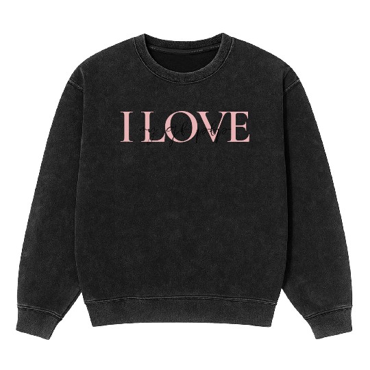 i love my gf pfp Mineral Wash Sweatshirts