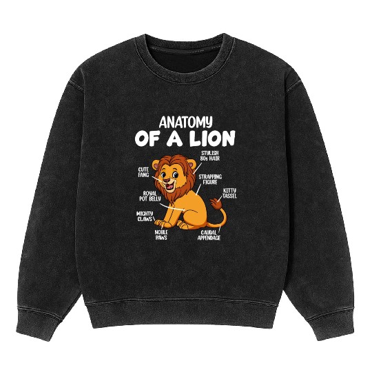 Anatomy Of A Lion Mineral Wash Sweatshirts