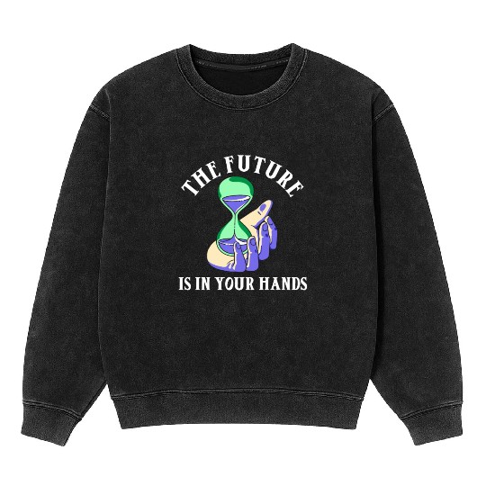 Earth Hour Time Environmentalist Save The Planet Mineral Wash Sweatshirts