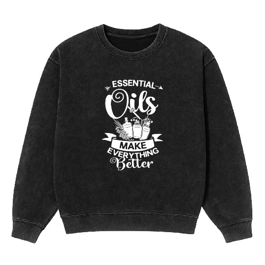 Essential Oil Diffuser Peppermint Aromatherapy Mineral Wash Sweatshirts
