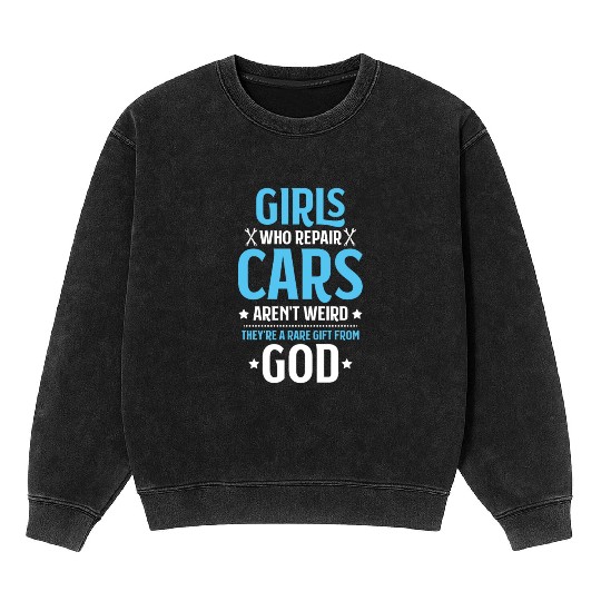 Car Mechanic Auto Mechanic Motor Mechanic Mineral Wash Sweatshirts