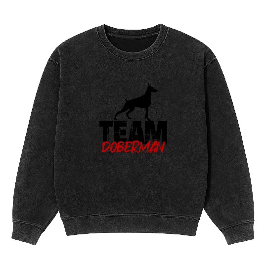 Team Doberman Mineral Wash Sweatshirts