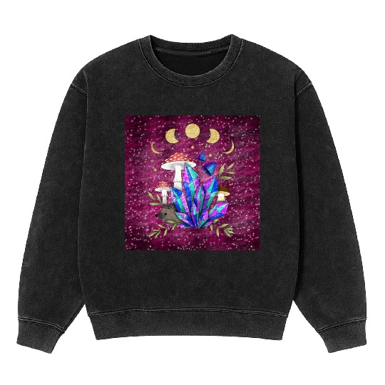 Hedgehog in dreamland - Format F Mineral Wash Sweatshirts