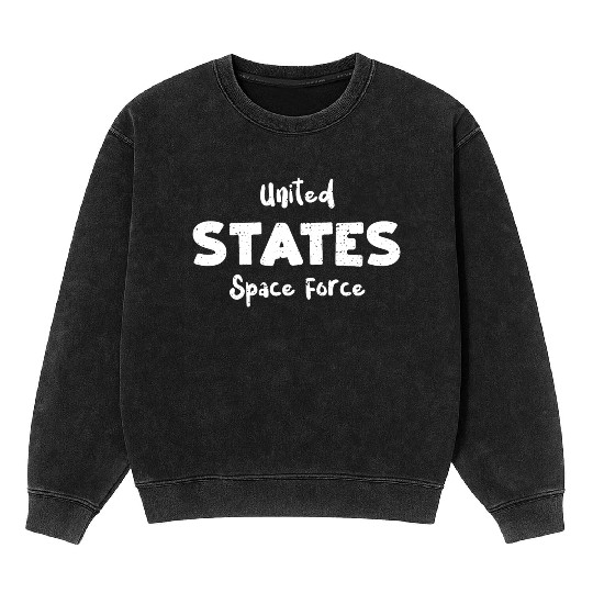 United States Space Force Mineral Wash Sweatshirts