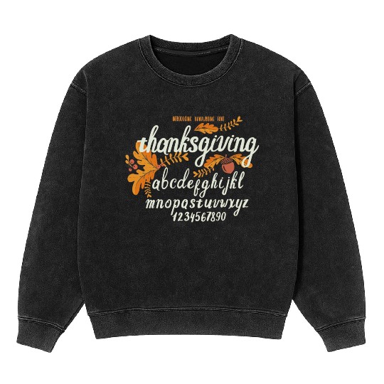 Thanksgiving Break, Happy Thanksgiving Day in 2023 Mineral Wash Sweatshirts