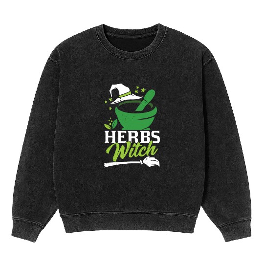 Herbs Witch Herbalism Gardening Herb Herbalist Mineral Wash Sweatshirts