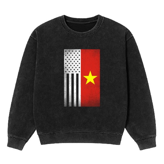 Vietnam Design for proud Vietnamese Americans Mineral Wash Sweatshirts