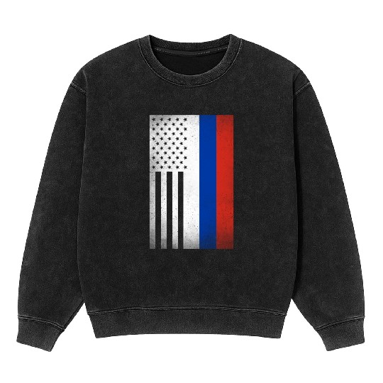 Russia Design for proud Russian Americans Mineral Wash Sweatshirts