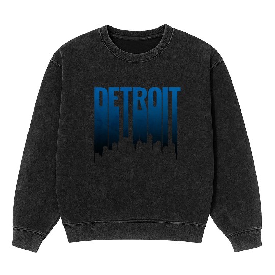 Detroit Michigan Mineral Wash Sweatshirts