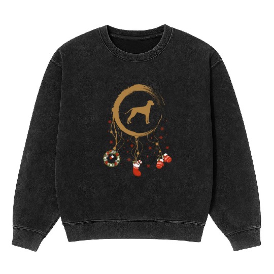 dog dreamcatcher Christmas Dalmatian Mineral Wash Sweatshirts