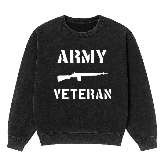 US Army Veteran M14 Rifle Mineral Wash Sweatshirts