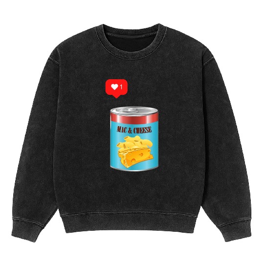 Mac and Cheese lover Mineral Wash Sweatshirts