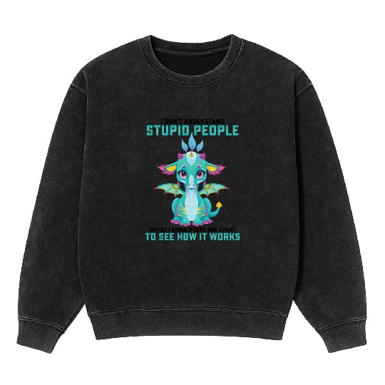 I Dont Understand Stupid People Maybe I Should Mineral Wash Sweatshirts