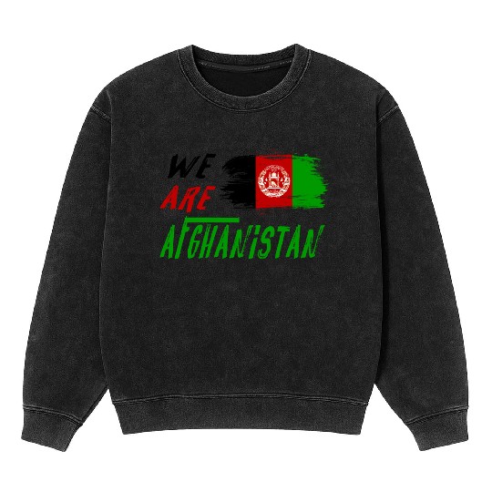We are Afghanistan Mineral Wash Sweatshirts